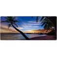 thumbnail image 1 of Large Mouse Pad 31.5''''×12'''', XXL Extended Gaming Mouse Pad Mat with Non-Slip Base Stitched Edge, Waterproof Mousepad for Computer, Office, Keyboard and Laptop (Beach-1, 31.5''''×12''''), 1 of 5