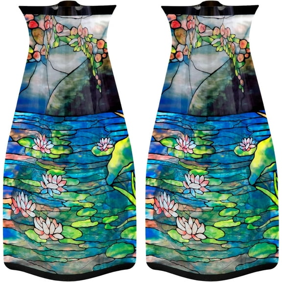 Collapsible and Expandable Flower Vase Plastic ative Modern Vases for Flowers Centerpieces Dining Table Living Room, Louis C. Mellon House Waterlilies