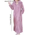 thumbnail image 5 of Abbraccia Sweatshirt Homewear Winter Loungewear Zipper Lounger Robe Women, 5 of 9