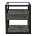 thumbnail image 4 of Tcbosik 3-Tier Sofa Side Table, Small End Table with Drawer and Shelf, Nightstand for Closet, Bedroom, Living Room, Rustic Wood Color, 4 of 10
