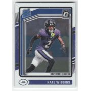 2024 Donruss Optic Nate Wiggins #281 RC Football Card Baltimore Ravens