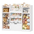 thumbnail image 5 of Homfa Toy Storage Organizer with Stuffed Animal Storage & Drawer, 3-in-1 Kids Bookshelf with Cubes, Racks & 6 Toy Bins for Playroom Kids Room, White, 5 of 7