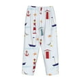 thumbnail image 5 of Fotbe Nautical Lighthouse Sailboat Women's Pajama Pants,Sleepwear Pants,Pj Bottoms Drawstring And Pockets-Large, 5 of 9