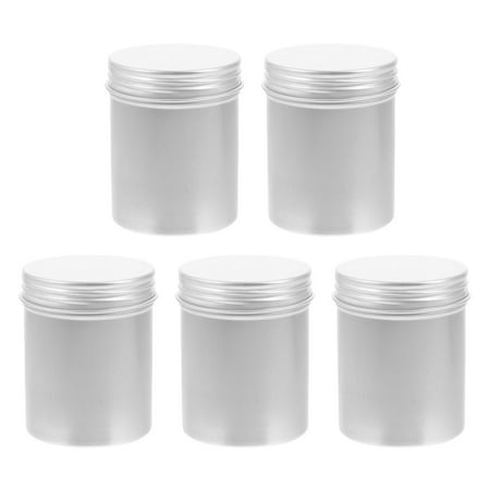 

5Pcs Tea Can Aluminium Hair Wax Bucket Sealed Tea Storage Tank Loose Tea Tin