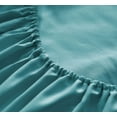 thumbnail image 4 of the Season Essentials Wrinkle Free Sheet Sets with Deep Pockets & Stain Resistant, 4 pc, 1800 Thread Count Bamboo Based, Teal, Full, 4 of 11