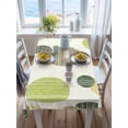 thumbnail image 3 of Abstract Geometric Rectangle Tablecloth, Farmhouse Vintage Polka Dot Green Waterproof & StainResistant Tablecloth, Washable Oil-proof Table Cover for Dining/Party/Wedding/Camping/Buffet 60x84 In, 3 of 9