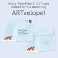 thumbnail image 3 of Tree-Free Greetings Solstice Greeting Card, 5 x 7, Togetherness Fox (GO68814), 3 of 5