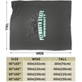 thumbnail image 3 of Plymouth A State University Logo Fleece Blanket, Very Soft Microfiber Flannel Blanket for Couch Warm and Cozy for All Seasons, Black, 3 of 6