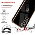 thumbnail image 2 of Compatible with Samsung Galaxy S22 Plus 6.6" 2022 Cute Case Thin for Women Girls,Soft TPU Plating Bumper Love Heart Case Anti-Scratch Shockproof Raised Reinforced Corners Case(Elegant Black), 2 of 14