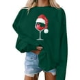 thumbnail image 2 of My Items Talove Long Sleeve Shirts for Women Graphic Printed Sweatshirt Women Fall Clothes Tops Under 10 Dollars Womens Tops Casual 3/4 Sleeves Christmas Shirts, 2 of 4