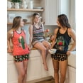 thumbnail image 5 of LazyOne Matching Pajamas for Women, Cute Pajama Shorts and Tank Top Set, Cactus, Succulent (Stuck In Bed, Large), 5 of 7