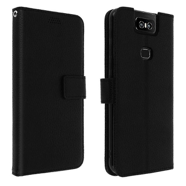 Flip wallet case, slim cover Asus ZenFone 6, silicone shell -