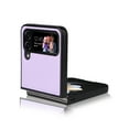thumbnail image 2 of Elehold PU Leather Case for Samsung Galaxy Z Flip 4 6.7 inch Ultra Slim Luxury Leather and Soft TPU with Shockproof Lens Screen Protection Support Wireless Charging Phone Cover Folding Case,Purple, 2 of 7