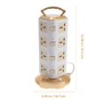 thumbnail image 3 of PEACNNG Golden USB Power Strip with Portable Handle Fireproof ABS Vertical Tower Design for Home 3 Sockets, 3 of 10