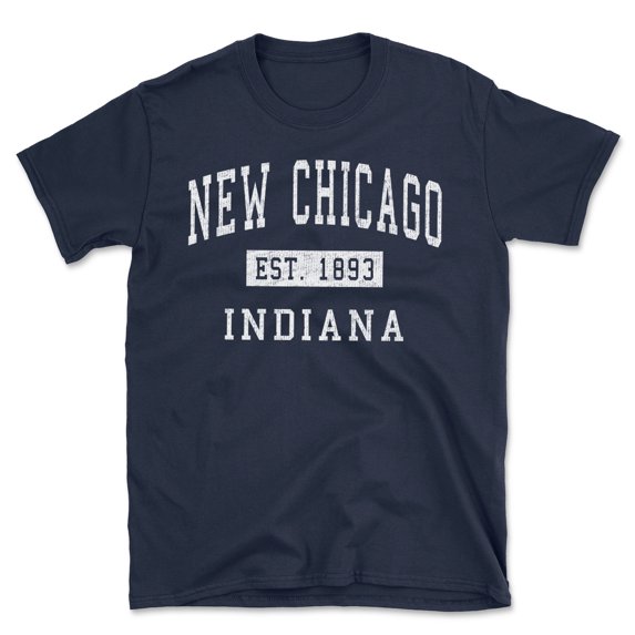 New Chicago Indiana Classic Established Men's Cotton T-Shirt