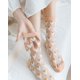 thumbnail image 4 of 5 uds calcetines transparentes Vintage, calcetines tobilleros de flores transparentes de verano, calcetines de seda de vidrio Jacquard elásticos de encaje de malla fina, 4 of 5