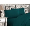 thumbnail image 1 of Microfiber Three Line Embroide Softest Piece Bed Sheet Set Wrinkle and Fade Queen, 1 of 7