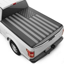 Black Flag Tonneau Cover Soft Roll-up Truck Bed Protector All Weather Retractable for Chevy Silverado/Sierra 1500 2007-2018 5.8 ft