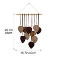 thumbnail image 3 of Dalxymotic Macrame Wall Hanging, Bohemian Leaf Hand Woven Tapestry, 15.7 x 26.8 Inch Boho Art Decor, Boho Wall Art, Macrame Wall Hanging for Bedroom, Living Room, Home, Hallway, 3 of 7