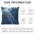 thumbnail image 5 of Jellyfish Throw Pillow Cushion Cover, Blue Spotted Jelly Fish Aquarium Life Marine Animals Ocean Predator in The Deep Water, Decorative Square Accent Pillow Case Blue, 5 of 5