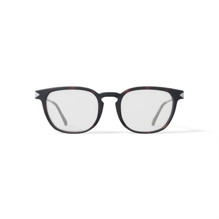 Karun Men's Vizcacha Square Prescription Eyeglasses with Case, Brown Tortoise