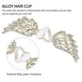 thumbnail image 5 of 2Pcs Crystal Pearl Hair Clip Hairpin Rhinestone Angel Wings Hair Clip Hair Accessories Wedding Hair Wear Barrette Bridal Hair Accessories for Women and Girls, 5 of 5