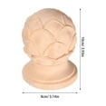 thumbnail image 2 of CTIRCHIU Embout Rond en Bois Beige Non Fini Installation Facile Lot de 1, 2 of 8
