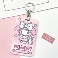 thumbnail image 1 of Sanrio Hello Kitty Card Holder Girl Student PVC Hanging Neck Card Bag Cartoon Kuromi Melody Anti-degaussing Card Protective Case FGS, 1 of 7