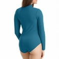 thumbnail image 5 of WREESH Long Sleeve Rash Guard One Piece Swimsuit Women's Upf 5+ Zipper Swimsuit Surfing Bathing Suit for Beach Volleyball, Swimming & Tropical Vacations Green, 5 of 8