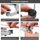 thumbnail image 3 of 2 pares de hélices de liberación rápida de 3 palas para DJI Mavic Mini 2/Mini (negro), 3 of 7
