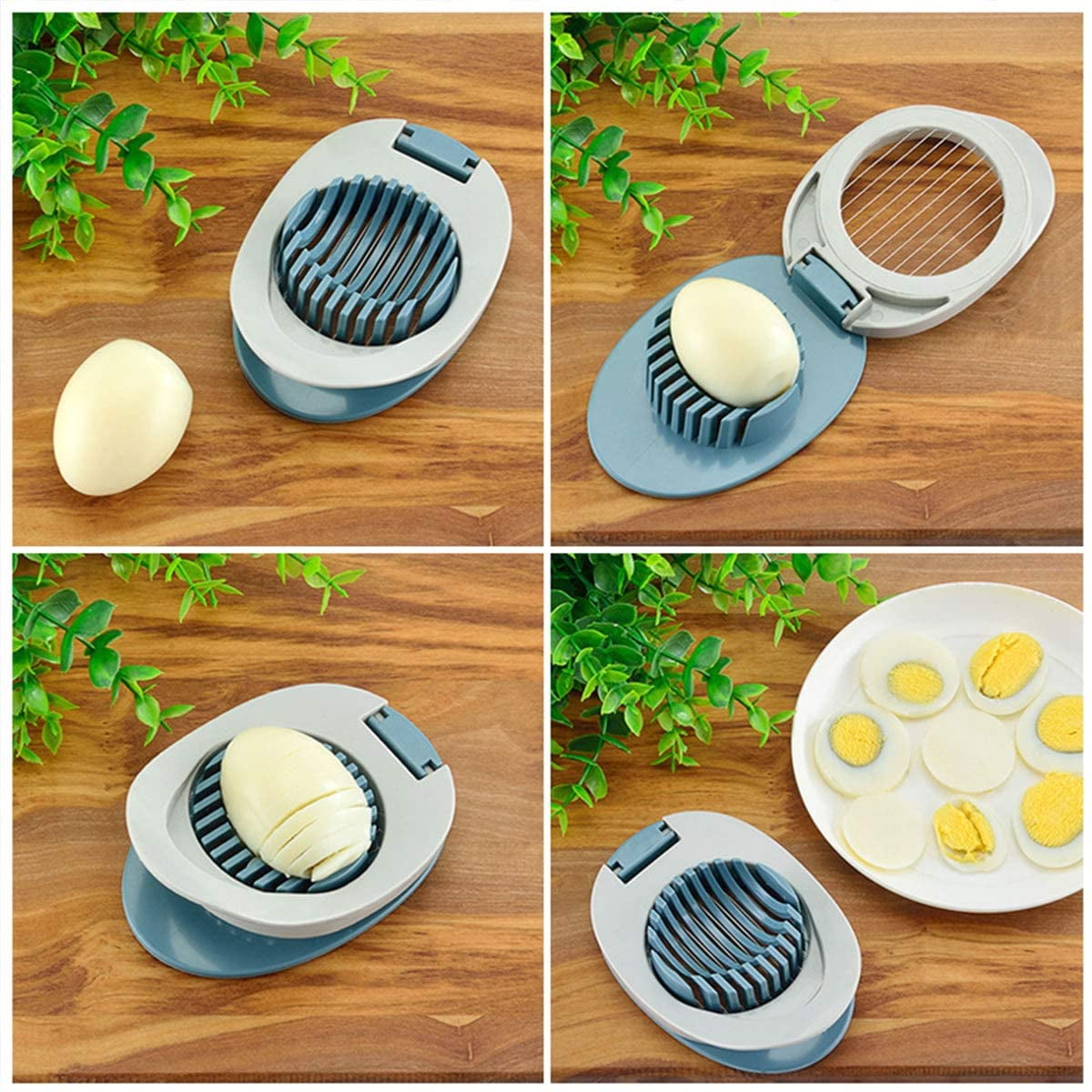 Dropship Kitchen Cutter Wire Egg Slicer With Stainless Steel Wire For Hard  Boiled Eggs; 2 In 1 Stainless Steel Egg Slicer Cutter For Strawberries;  Kiwis; Sausage (Red) to Sell Online at a