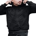 thumbnail image 3 of PENGXIANG Casual Solid Color Lightweight Pullover Hoodie  Men‘s Plush Sweatshirts, 3 of 5