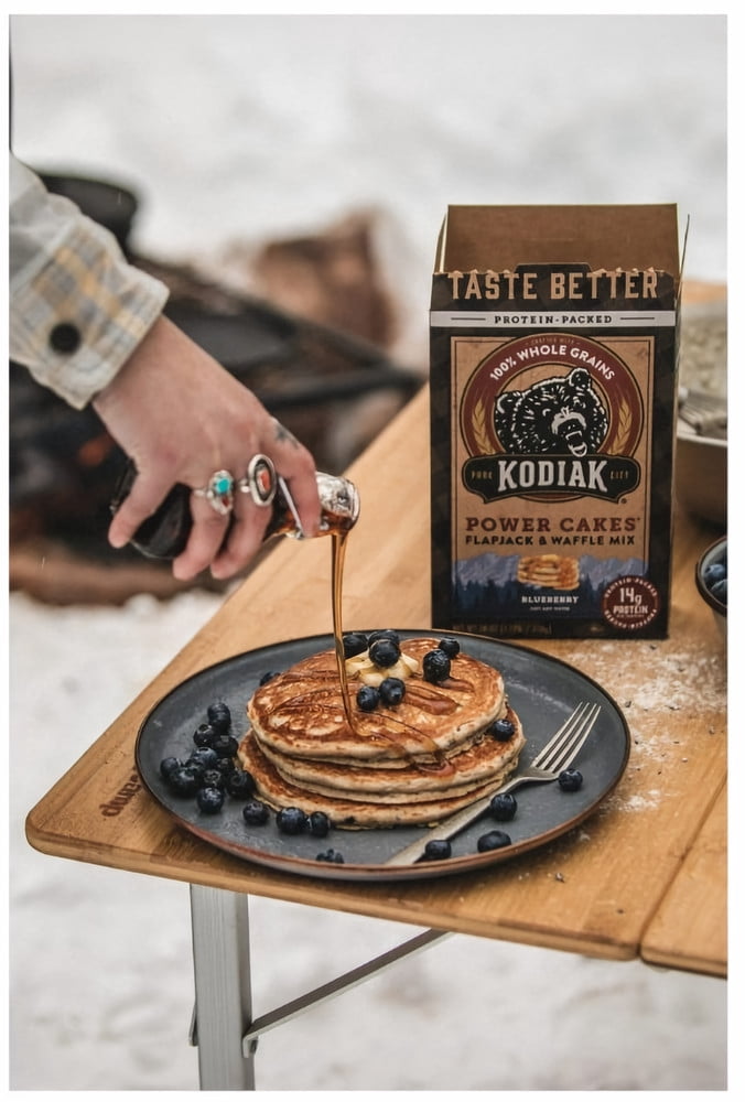 Kodiak Cakes Power Cakes Flapjack & Waffle Mix, Blueberry, 18 oz (Pack of 10)