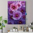 thumbnail image 4 of Textured Violet Floral Oil Painting Canvas Print, Perfect Wall Art for Living Room Bedroom Office Dining Room Hallway, 4 of 8