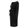 thumbnail image 4 of HSMQHJWE Robe de Maternité Confortable Douce Élégante à Encolure Carrée à Manches Longues avec Ceinture pour Femmes, 4 of 6