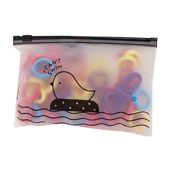 Ashosteey Baby Hair Ties, Elastic Hair Bands,Cotton No Damage Hair Ties, Small Hair Ties for Girls Rubber Bands Elastic Ponytail Holders,for Thick Straight Curly Hair, Multi-colored