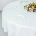 thumbnail image 5 of BalsaCircle 90" Premium Round Polyester Tablecloth Wedding Table Linens White, 5 of 8