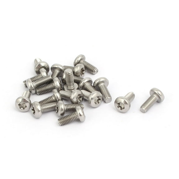 M4x10mm 304 Stainless Steel Button Head Torx Screws Bolts T20 Drive 20pcs
