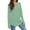 27#Light Green, variant on Women's Casual Long Sleeve Tops Crew Neck Round Hem Loose T-Shirts Tunic Tops with Thumb Holes Light Purple L