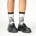 thumbnail image 4 of Rocae Running White Horses for Girls Boys Crew Socks,Children's Socks, Kids Socks, Toddler Socks: Daily Wear with Kids School Uniform, 4 of 5