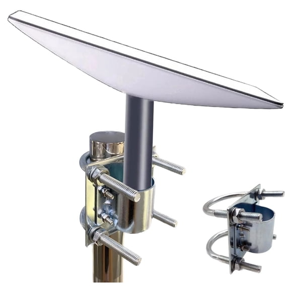 Lehaotech Pole Mount Bracket for Starlink V2 Adjustable Steel Clamp Rustproof Coating Outdoor