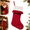 Red, variant on 18.1 Inch Large Christmas Stocking with Ruffle Trim, Non-Woven Holiday Gift Stocking with Hanging Loop for Fireplace Mantel, White