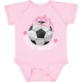 thumbnail image 3 of Inktastic Soccer Princess- Tiara Girls Baby Bodysuit, 3 of 5
