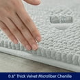 Subrtex Luxury Chenille Bathroom Rug Extra Soft and Absorbent Shaggy