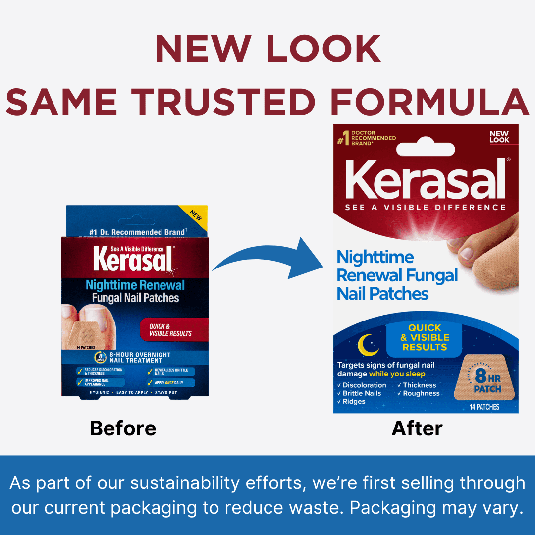 Kerasal Nighttime Renewal Anti-Fungal Nail Patch - Extra Strength, Overnight Repair, 14 Count