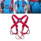 thumbnail image 4 of Arnés de seguridad para montañismo Correas ascendentes Cinturón ajustable Protección alpinismo Estilo rojo 1, 4 of 9