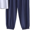 thumbnail image 4 of BaoFuBaoMei Mens Pajamas Set Big and Tall 2 Piece Crew Neck Lounge Sets Short Sleeve Top Joggers Sleepwear Sets Comfy Soft Loungewear with Pockets, 4 of 5
