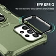 thumbnail image 6 of Phone Case for iPhone 16 Case, iPhone 16 Phone Case Built in 360 Rotating Ring Stand, Luxury Heavy Duty Armor Hard PC Soft TPU Slim Phone Case for iPhone 16 - Green, 6 of 10