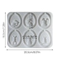 thumbnail image 3 of Easter Bunny Plaster Rabbit Pendant Keychain Epoxy Resin For DIY Crafting, 3 of 5
