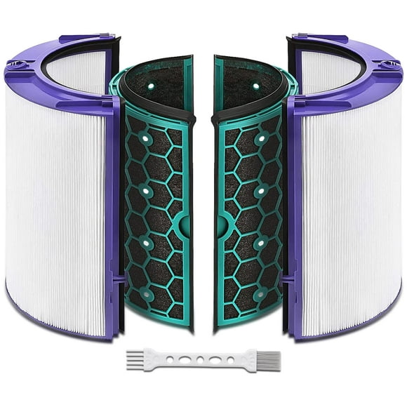 Katerelis Replacement True Filter for Dyson HP04 TP04 DP04 TP05 DP05, Purifier Fan Sealed Two Stage 360° Filter System Pure Cool Purifier Fan Filter & Activated Carbon Filter
